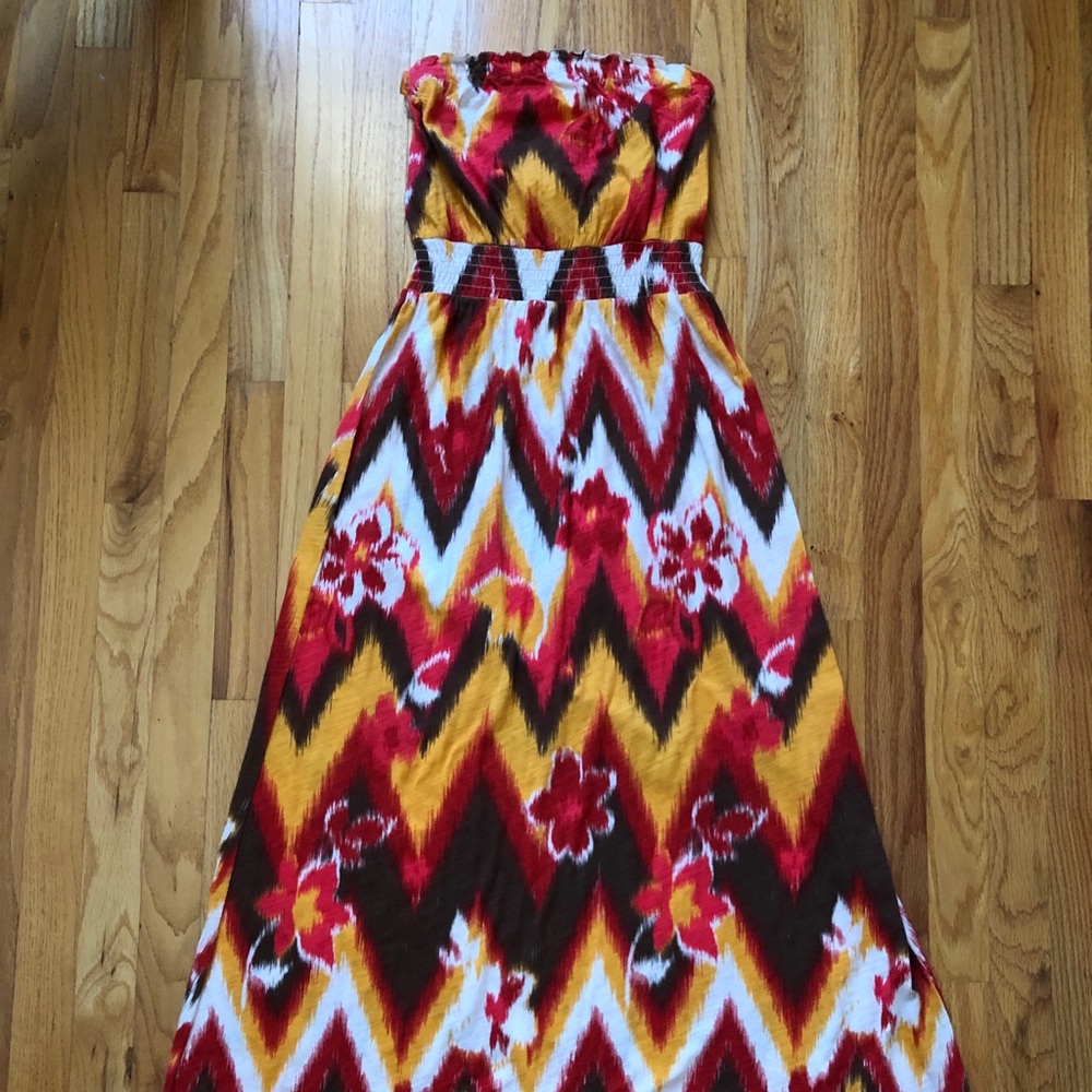 NEW with Tags Lucky Brand Ikat Print Bandeau Dress